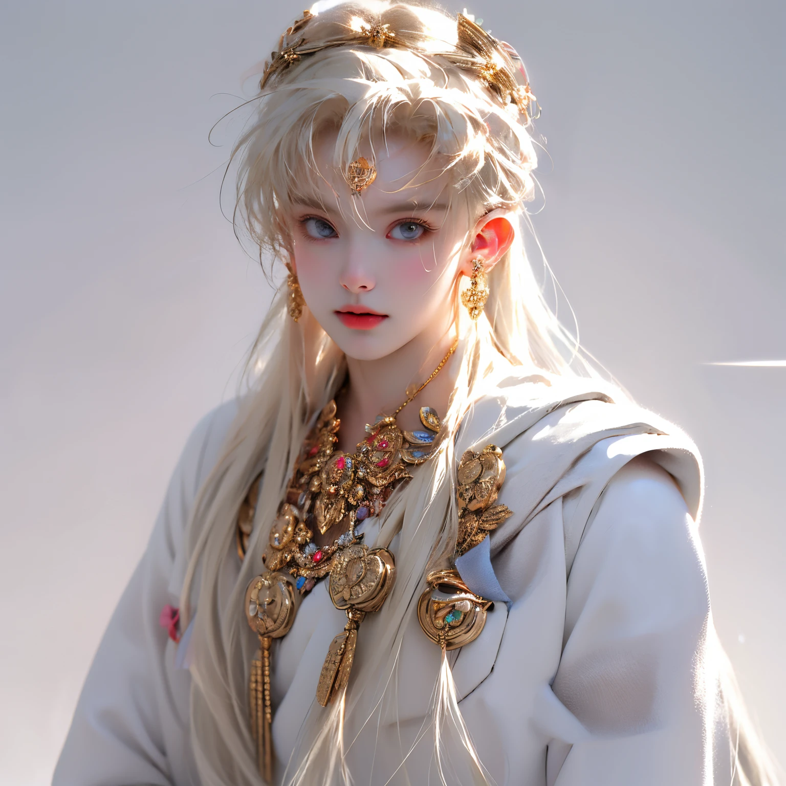 Precious and complex jewelry and gold ornaments，