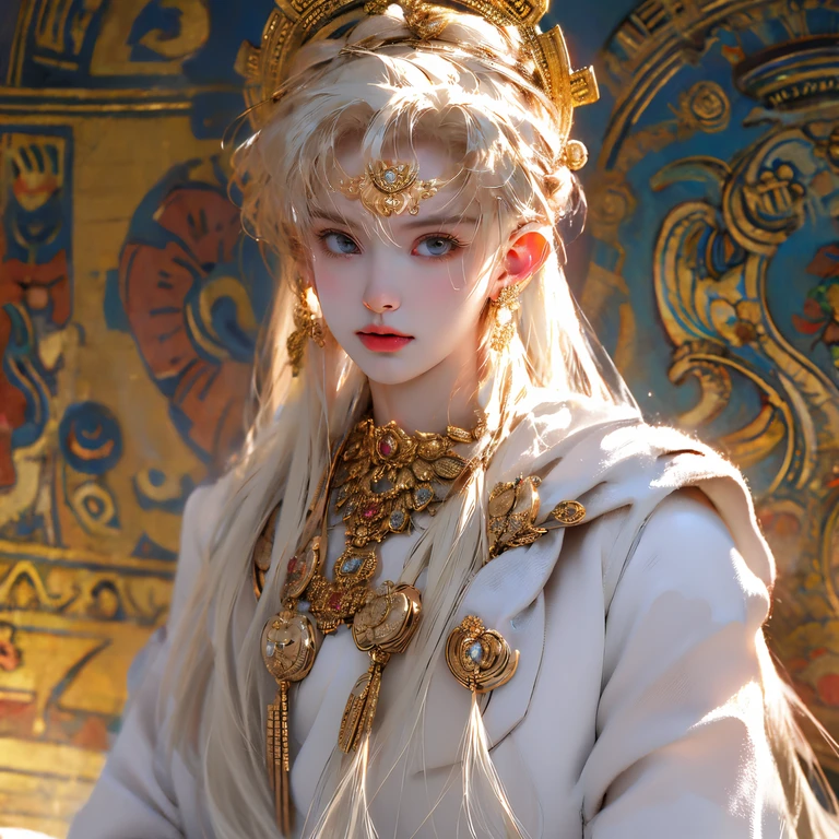 Gorgeous large gold jewelry headpiece