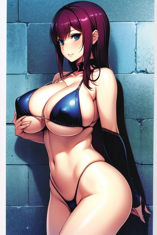 Huge cleavage, Skinny bikini swimsuit,Tighten abs,Hold your chest up,Cocked buttocks