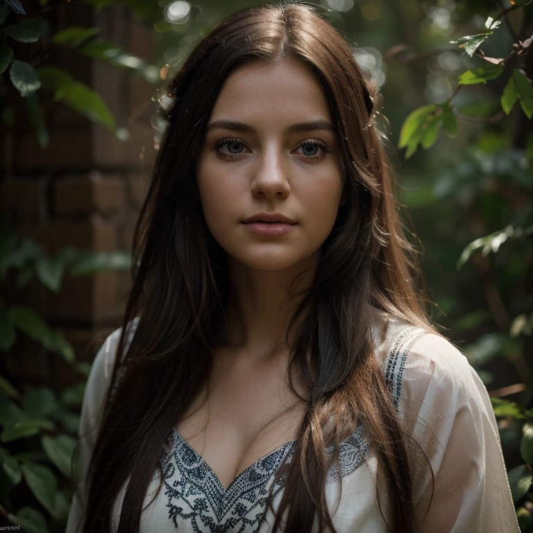 (best quality,4k,8k,highres,masterpiece:1.2),ultra-detailed,(realistic,photorealistic,photo-realistic:1.37),portrait,illustration,black and white,long hair flowing down to the shoulders,split ends,beautiful blue eyes with scales on the cheeks,playing the pan flute,crab nestled in the hair,flashes of lightning surrounding her,gentle breeze,rustling leaves,vibrant colors,soft lighting,dark background,fantasy,mythical,fine arts,contrast between light and shadow