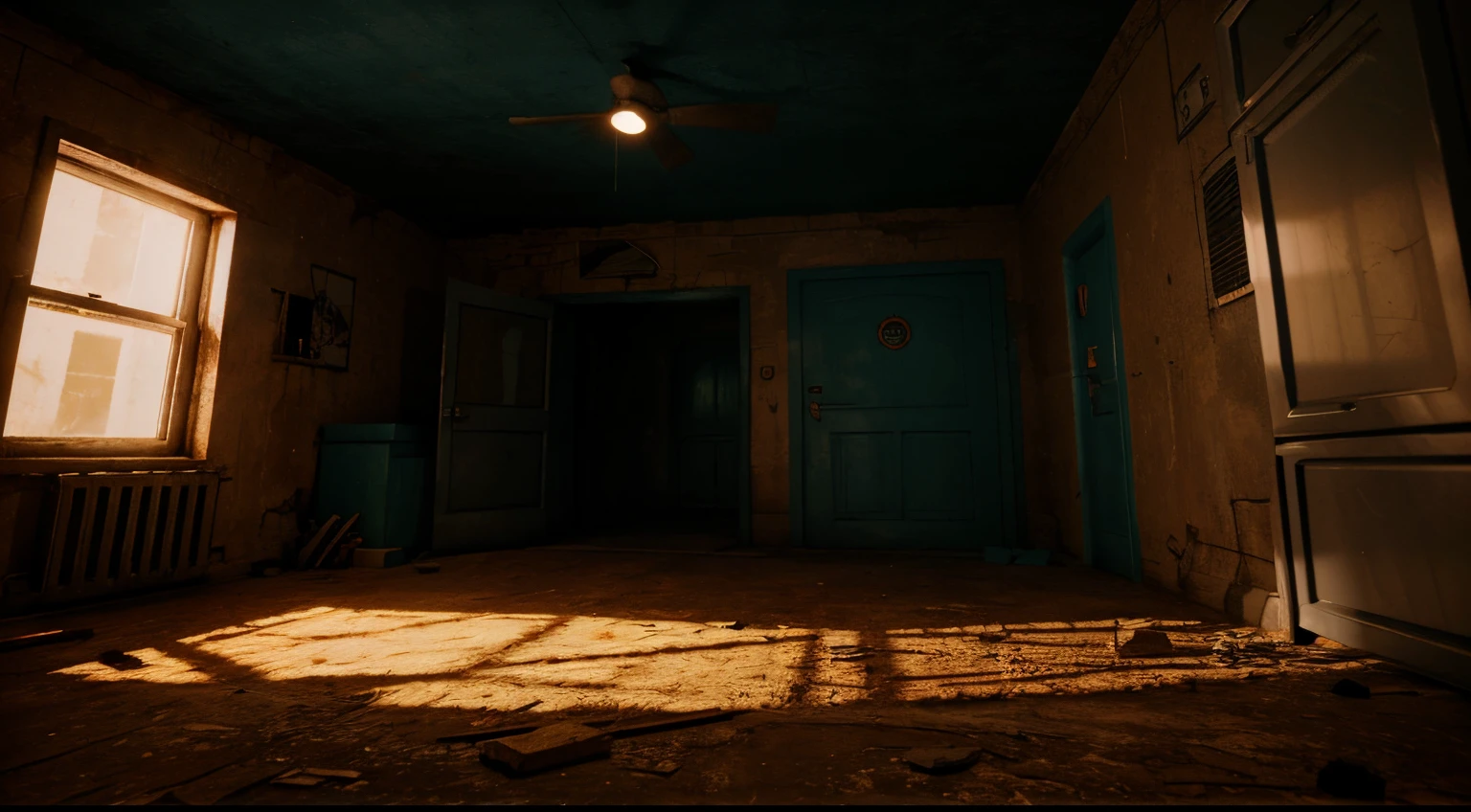 3d cartoon horror   background, high quality, bright, dslr look