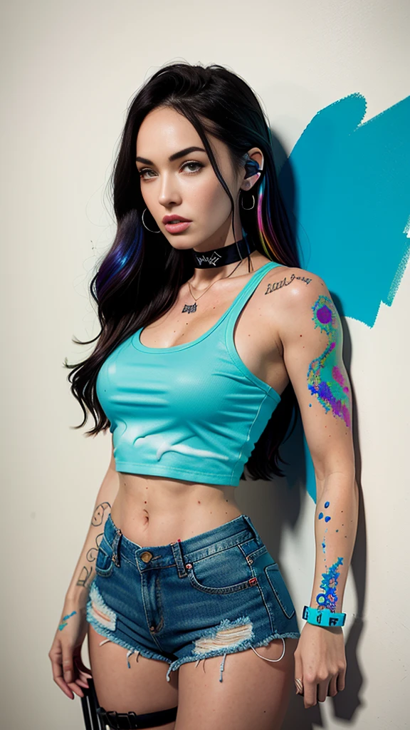 Handsome young lady with tattoos