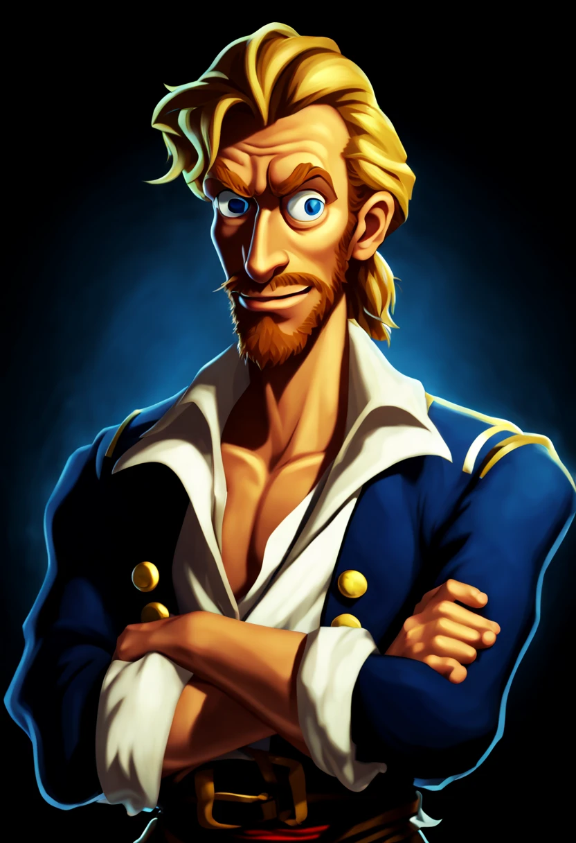 Guybrush threepwood, mighty pirate, monkey island, portrait