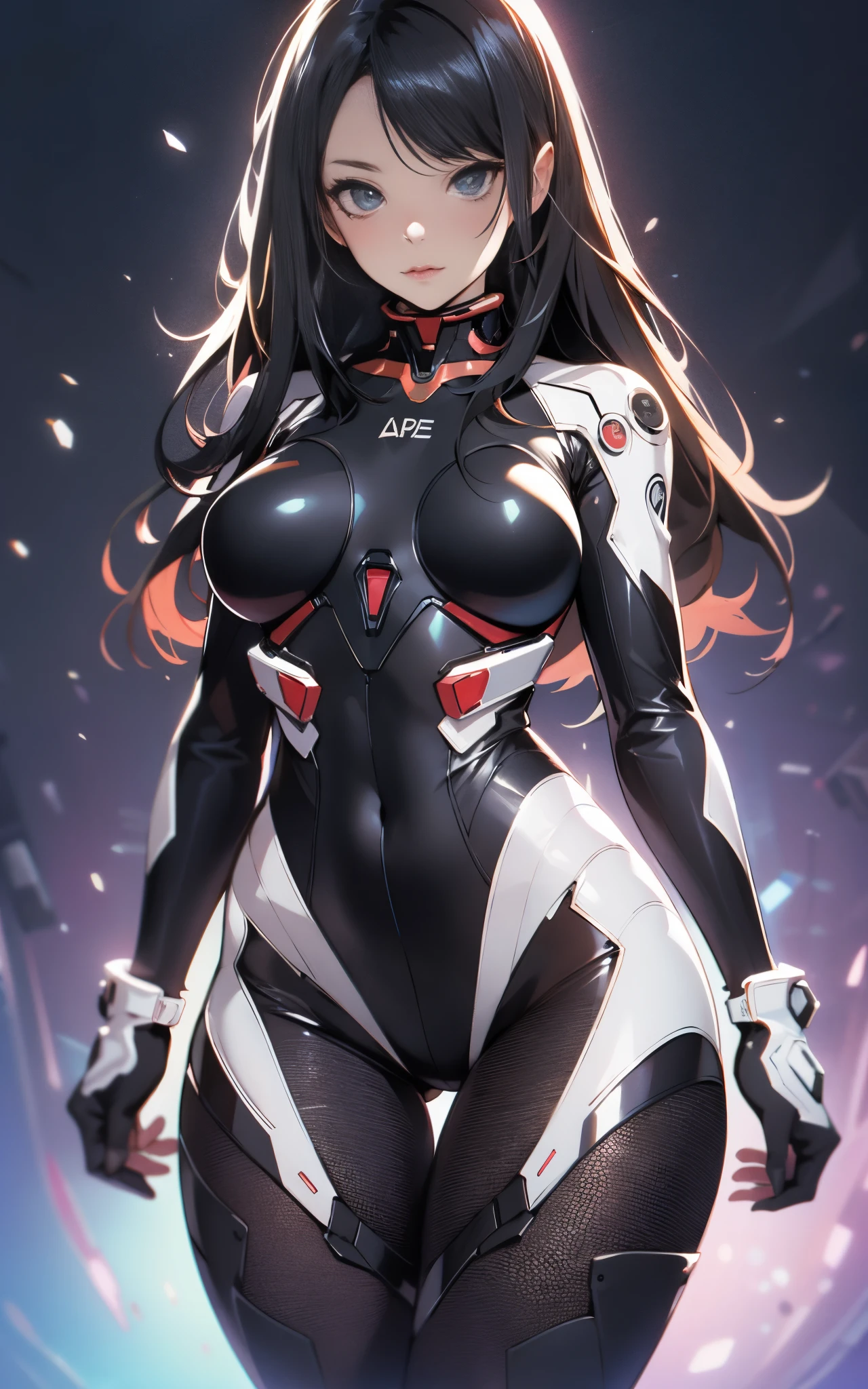 (((Adult Woman))), ((Best Quality)), ((masutepiece)), (Detailed: 1.4), (Absurd), 35-year-old adult woman with Simon Bisley-style micro thong, Genesis evangelion neon style clothing, 2-piece clothing, Long Black Hair, arm tatoo, cybernetic hands, pastel, Centered, scale to fit the dimensions, nffsw (High dynamic range),Ray tracing,NVIDIA RTX,Hyper-Resolution,Unreal 5,Subsurface Dispersion, PBR Texture, Post-processing, Anisotropy Filtering, depth of fields, Maximum clarity and sharpness, Multilayer textures, Albedo and specular maps, Surface Shading, accurate simulation of light and material interactions, Perfect proportions, Octane Render, Two-tone lighting, Wide aperture, Low ISO, White Balance, thirds rule, 8K Raw, Crysisnanosuit,loraeyes,nijistyle,pantyhose,Perfect Eyes Eyes
