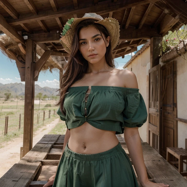 (Disparo de vaquero), SFW, (Obra maestra), (La mejor calidad:1.0), (Ultra Highres:1.0), ojos detallados, QUEBRAR , Miss MartianYJ, piel verde, pelo corto, 1girl, dulce_ta, QUEBRAR, (cosina, dentro, Hermosa vista