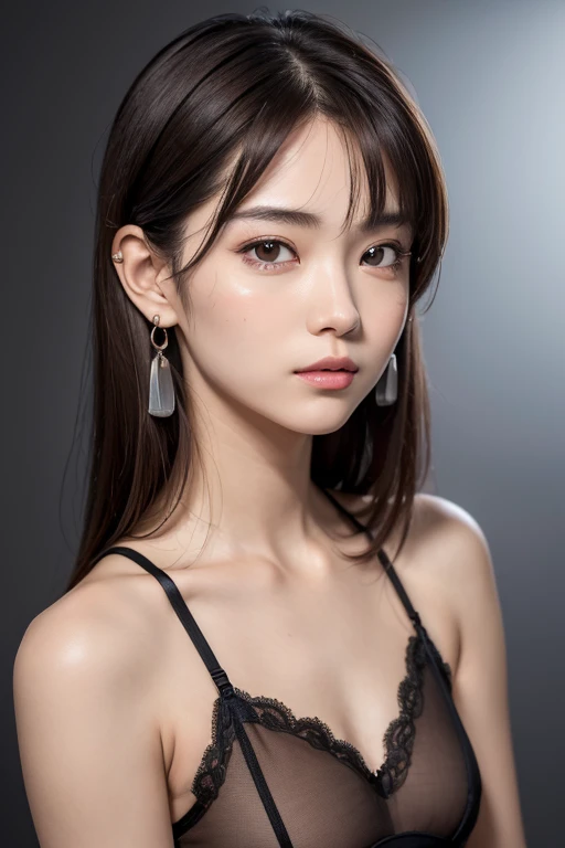 ((masutepiece)),((top-quality)),8K,detaileds,Ultra-detailed,Photography,awardwinning,documentary,Original photo,Realisticity,(Simple background:1.35),
1girl in,Solo,Asian Slim Girls,lean girl,Solo,Beautiful face,Real skin texture,well proportioned hands,Medium full shot,((((Random Color Underwear, )))),(Variety of facial features:1.45),earrings,Random Color Nail Polishing,makeup,eye line,Eyelashes,(Random Color Lip),Coffee Brown Hair,Parted bangs,bow-shaped hair,slicked back hair,
([Energy-efficient lighting|Fog Lighting|globalillumination|Stage lighting]),(In the studio,[Golden ratio|Portrait|cinematic shot]),[Looking away|princess carry|holding flowers|Arm blade|spinning|hair tucking],Happy,Parted lips,cat ear、Tifa Lockhart