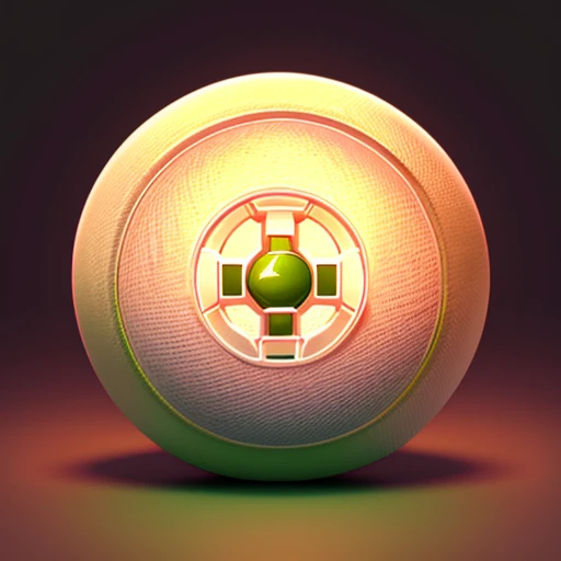 icon, green ball with health potion inside, white background, fundo branco, green ball health potion