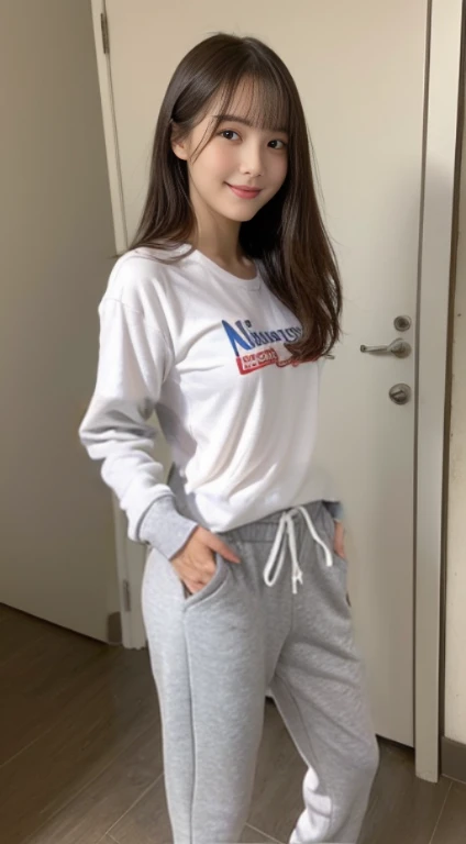 gray sweat pants