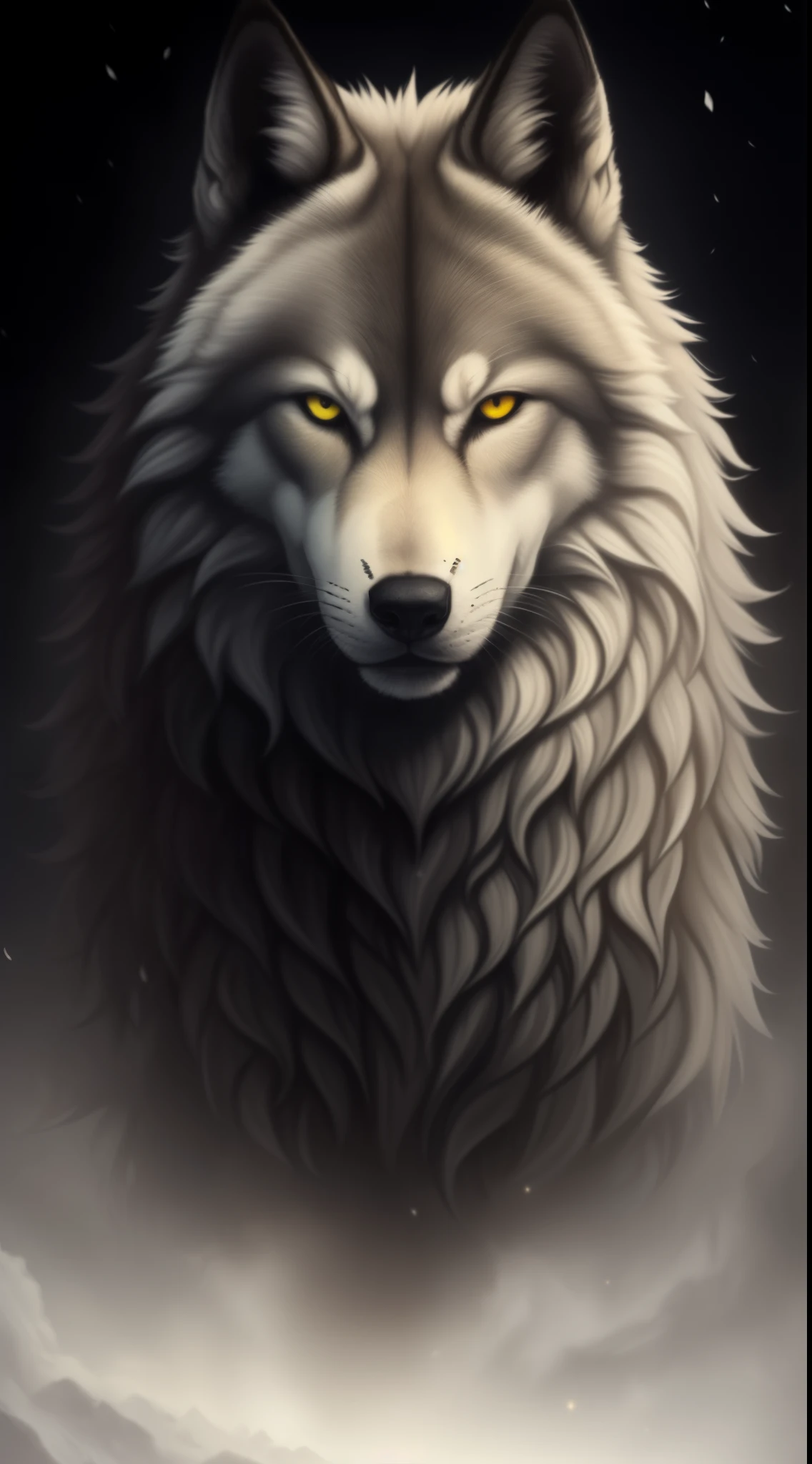 a painting of a No or with blood on the face, Lobo no inferno, No or, photo of No or, portrait of No or fantasy, imagem do avatar, Head No or, Grim - Lobo, Big No or, portrait of No or, No or, No or alpha head, Wolp, foto de perfil, AngieNão or, No or, alto detalhamento), He has No or yellow eyes, Meio Lobo, No or dark grey