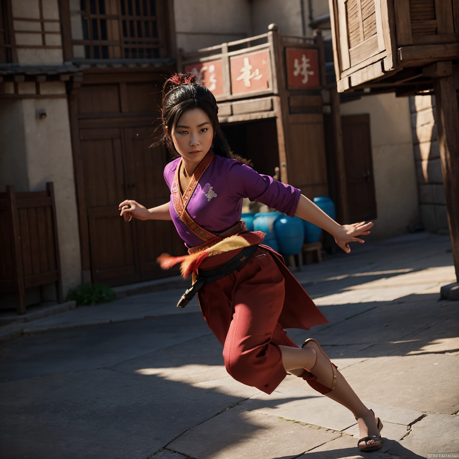 Mulan  dans le style d animation 3d de Pixar