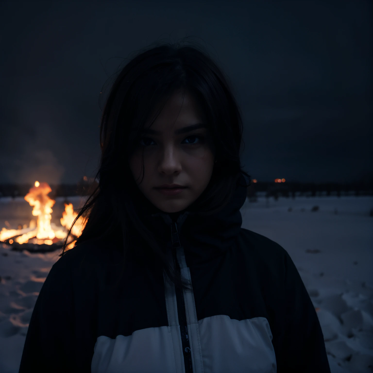 Darkness loneliness fire cold