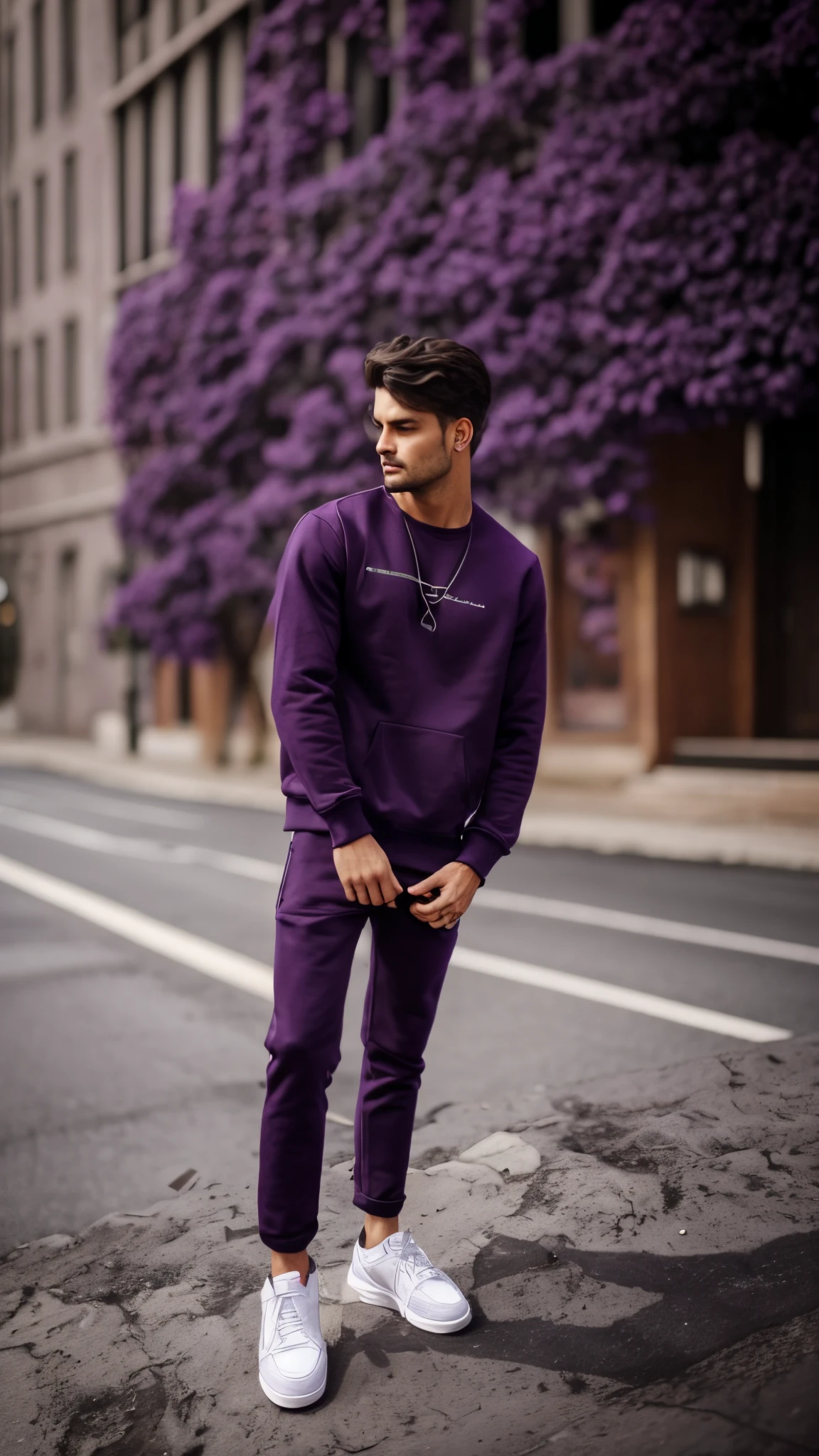 Dark purple colour sweatshirt