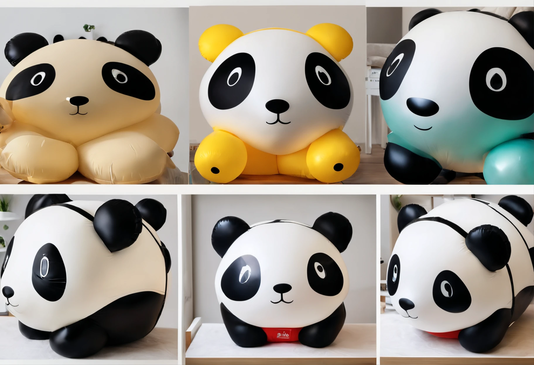 （（（Inflatable panda balloon））），cleanness，Intense contour light，Luminous inside，Colorful，（（Best quality））， （（tmasterpiece）），Enhanced dynamic viewing angle，，glowing effect，ultra - detailed，Works of masters，high high quality，8K分辨率，depth of fields，电影灯光，epic graphics，high high quality，ultra - detailed，Detailed pubic hair，Accurate，电影灯光