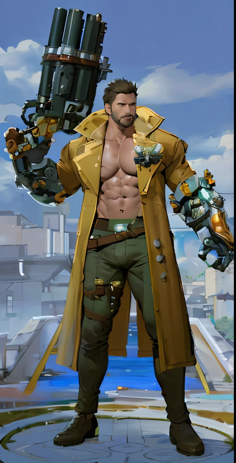 ((Best Quality, 8K, ultra-detailed, Masterpiece: 1.3)), muscle, 40 years old, big bulge, ("bikini pants, big bulge ":1.2),(dynamic pose:1.1), thigh