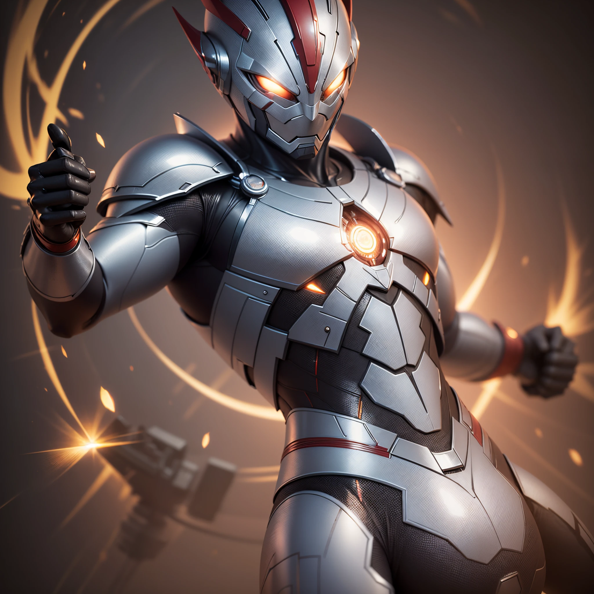 Ultraman From Blazar M421, 64k resolution , 3d render, photo --auto --s2