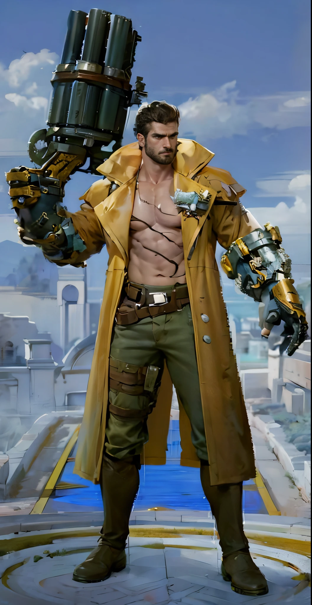 (RAW photo, best quality), (realistic, photo-realistic:1.3), masterpiece, an extremely manly and masculine, extremely detailed, CG, unity , 2k wallpaper, Amazing, finely detail, extremely detailed CG unity 8k wallpaper, huge filesize, ultra-detailed, highres, absurdres, soft light, pietroboselli person, tan skin, detailed fingers, extremely detailed eyes and face, beautiful detailed nose, beautiful detailed eyes, light on face, looking at viewer, (1man, face), realistic face, realistic body, underwear, shirtless, big bulge on underwear, big rounded ass