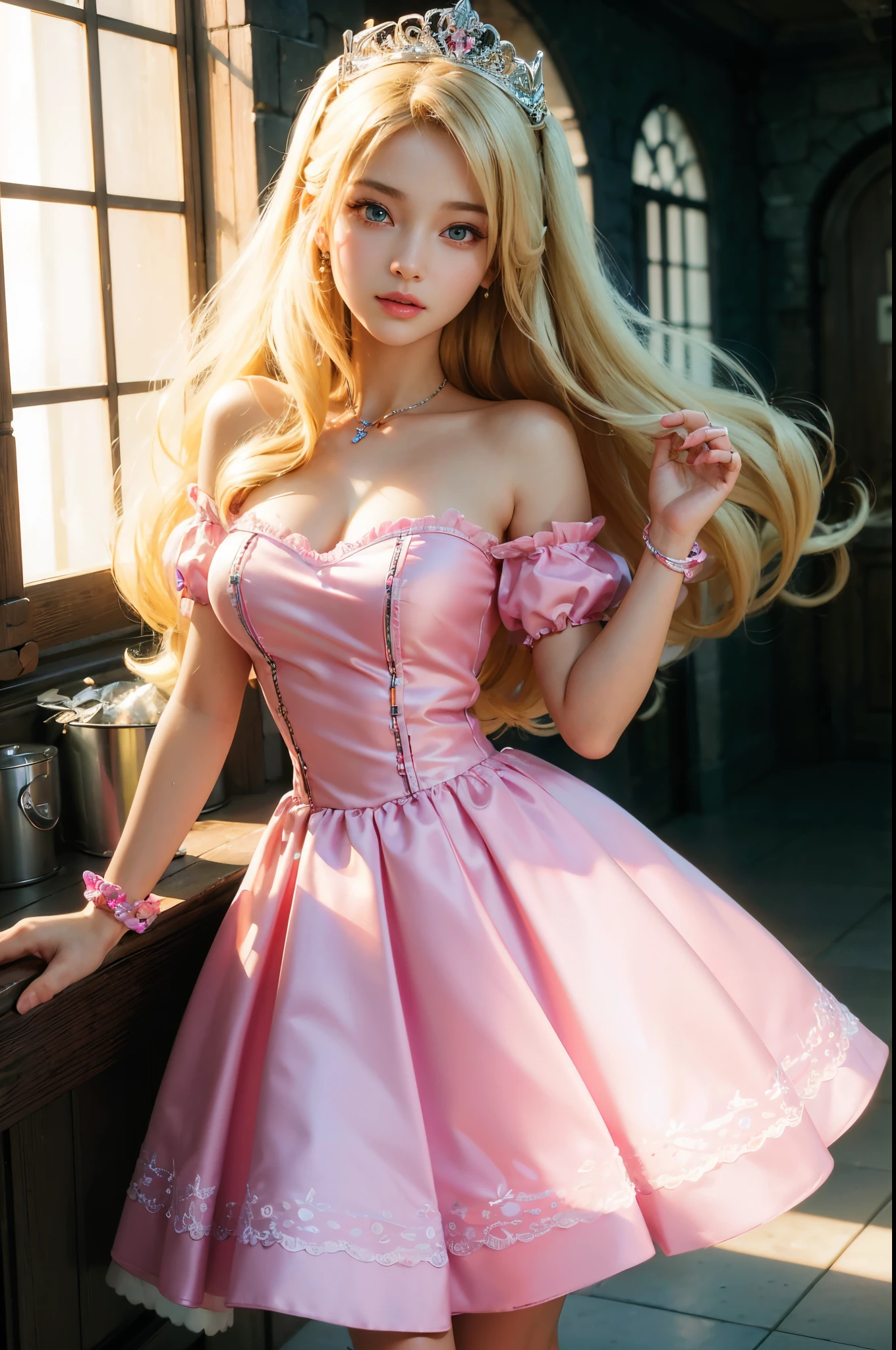 barbie,(masterpiece, best quality:1.2),(8k,highres,RAW photo,realistic,photo-realistic:1.3),(detailed skin texture,detailed cloth texture,beautiful detailed face:1.25),professional lighting,photon mapping,beautiful soft light,radiosity,physically-based rendering,model shoot style, model shoot style, (extremely detailed CG unity 8k wallpaper), full shot body photo of the most beautiful artwork in the world, complex 3d render ultra detailed, looking at viewer, 18 yo, wet hair, real human skin, vibrant details, hyperrealistic, beautiful, octane render, 8k, best quality, masterpiece, an extremely delicate and beautiful, extremely detailed ,CG ,unity ,wallpaper, (realistic, photo-realistic:1.37),Amazing, finely detail, masterpiece,best quality,official art, extremely detailed CG unity 8k wallpaper ,extreme detailed eyes, (perfect face), shiny skin, colorful, highest detailed, vibrant colors, ultra high res, (high contrast), intricate, lens flare,