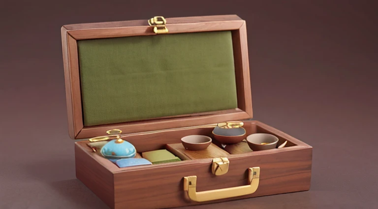 tea box，Solid color background plate，8k