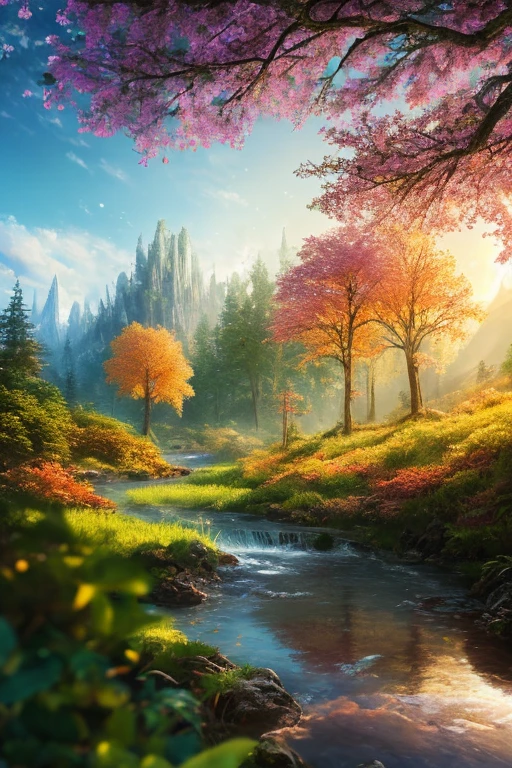 masterpiece, best quality, high quality,extremely detailed CG unity 8k wallpaper, An enchanting and dreamy scene of a fantasy forest, with towering trees, glowing mushrooms, and hidden fairy glens, creating a sense of mystique and enchantment, artstation, digital illustration, intricate, trending, pastel colors, oil paiting, award winning photography, Bokeh, Depth of Field, HDR, bloom, Chromatic Aberration ,Photorealistic,extremely detailed, trending on artstation, trending on CGsociety, Intricate, High Detail, dramatic, art by midjourney