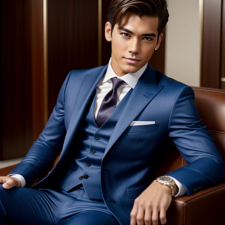 slim american boy, american pop idol, ((moneybags)), ((top-quality, 8K, tmasterpiece: 1.3)), lock focus: 1.2, Handsome guy with perfect figure: 1.4, Detailed depiction of facial and skin textures, 詳細な目, skiny, Handsome face, Symmetrical face, whole-length, Thigh thick, high end suit, Sitting in a convertible