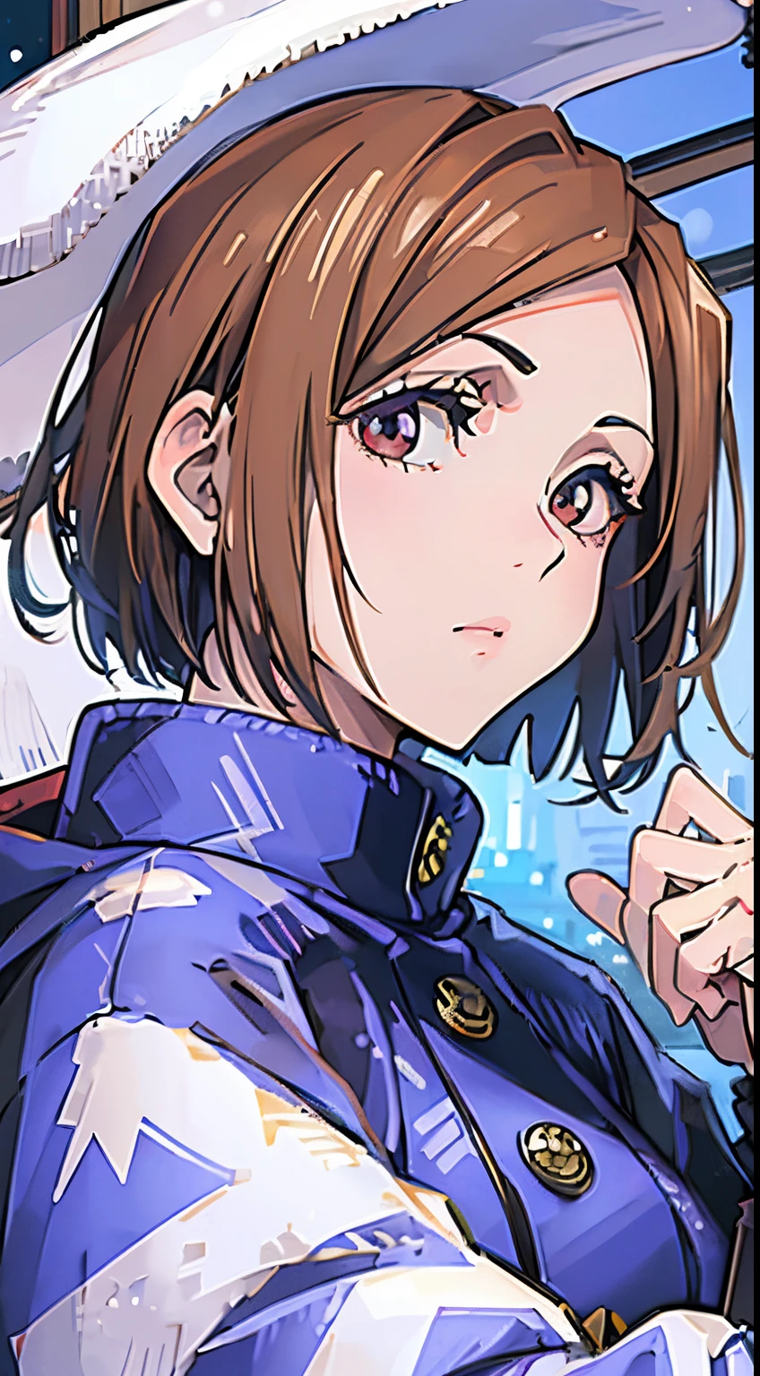 Please enchance this poorly drawn image and make it more detailed in an anime style. It is a girl and provide shading and lighting that makes it almost look professional. I prefer an anime style and make lines bold and clear. Thanks