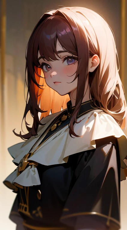 (La mejor calidad,8k,Altas Resoluciones,Obra maestra:1.2), Ultra detallado, HDR, profesional, Hermosos ojos negros detallados y fuertes, cute button nose, dulces labios, rude expression, cabello negro rizado que fluye, vestido oscuro, cuerpo completo, natural  lighting, fondo blanco