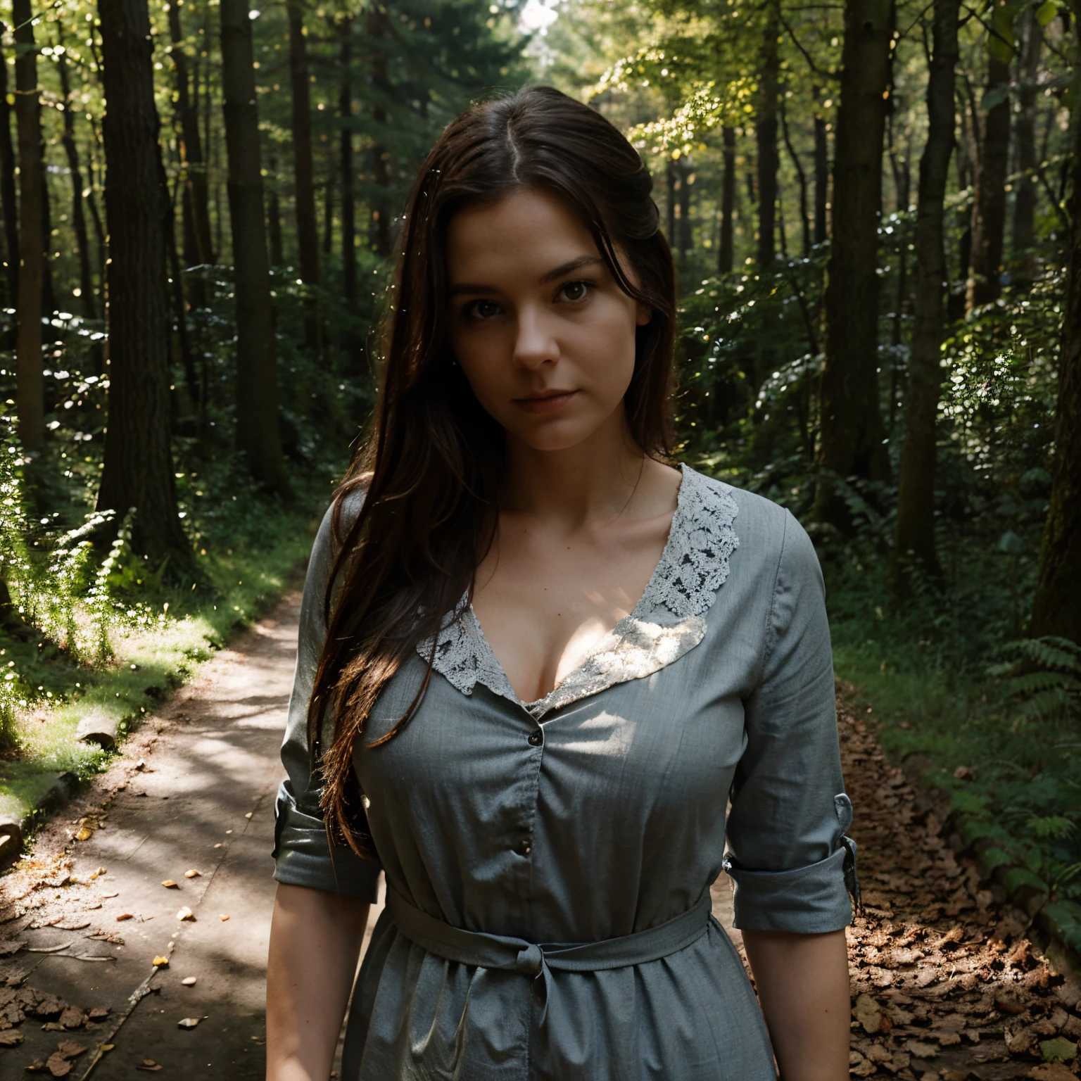 Bild von einer Frau im Wald