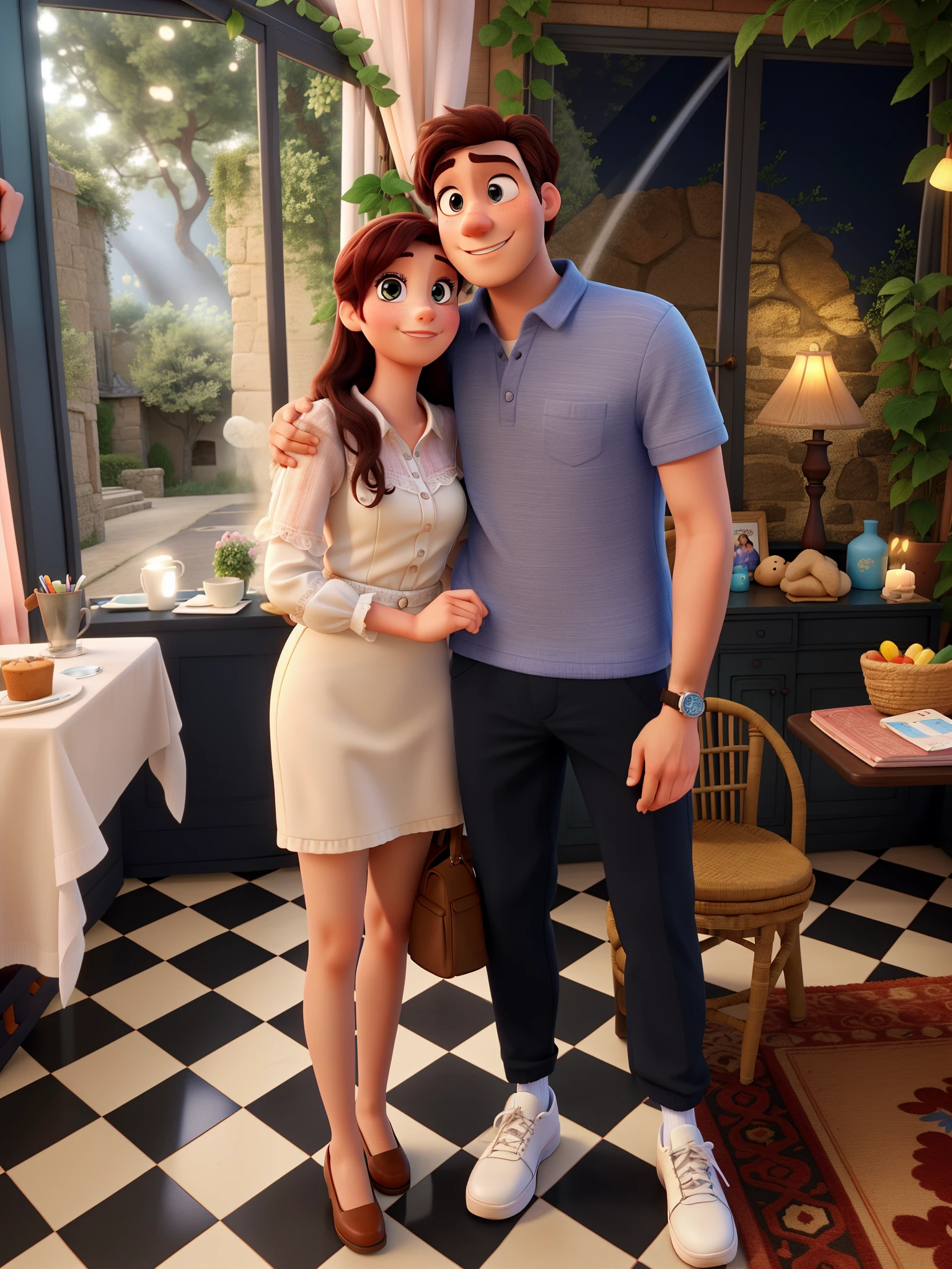 couple romantique, comme les films Disney Pixar