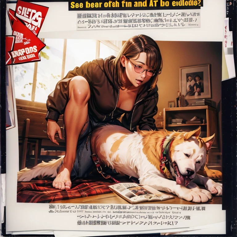 Dog have sex with a sexy women - SeaArt AI