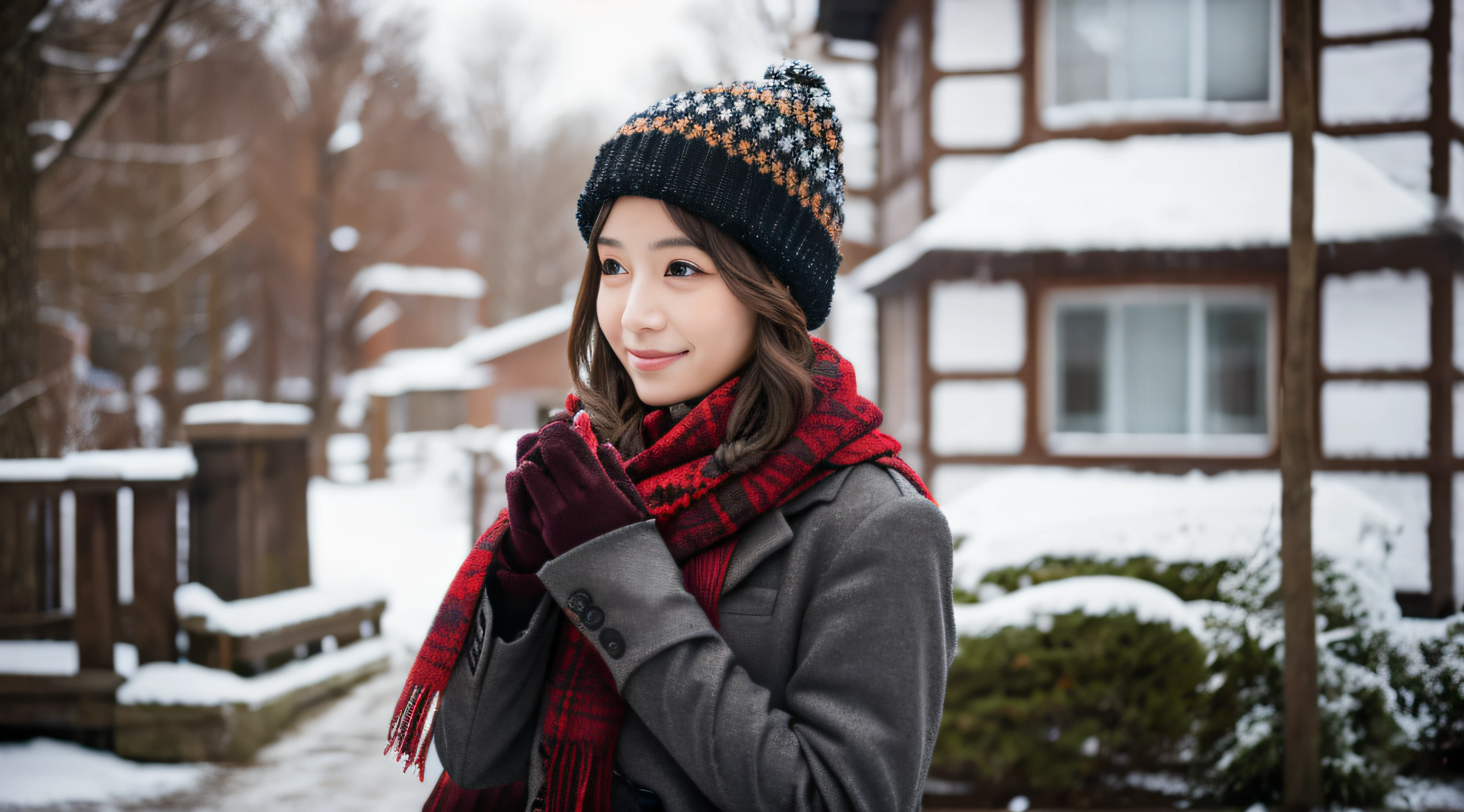 1girl, idol, close-up,photo, film, depth of field,light smile, model, looking at viewer,(NSFW),pussy,crack,long coat,sweater,gloves,(((no panties))),thigh high boots,exposed pussy,outdoors,(((visible pussy))),standing,pussy slip,(((short hair))),knit hat,muffler,thick clothes,(((cool woman))),snow,zipper,blizzard,