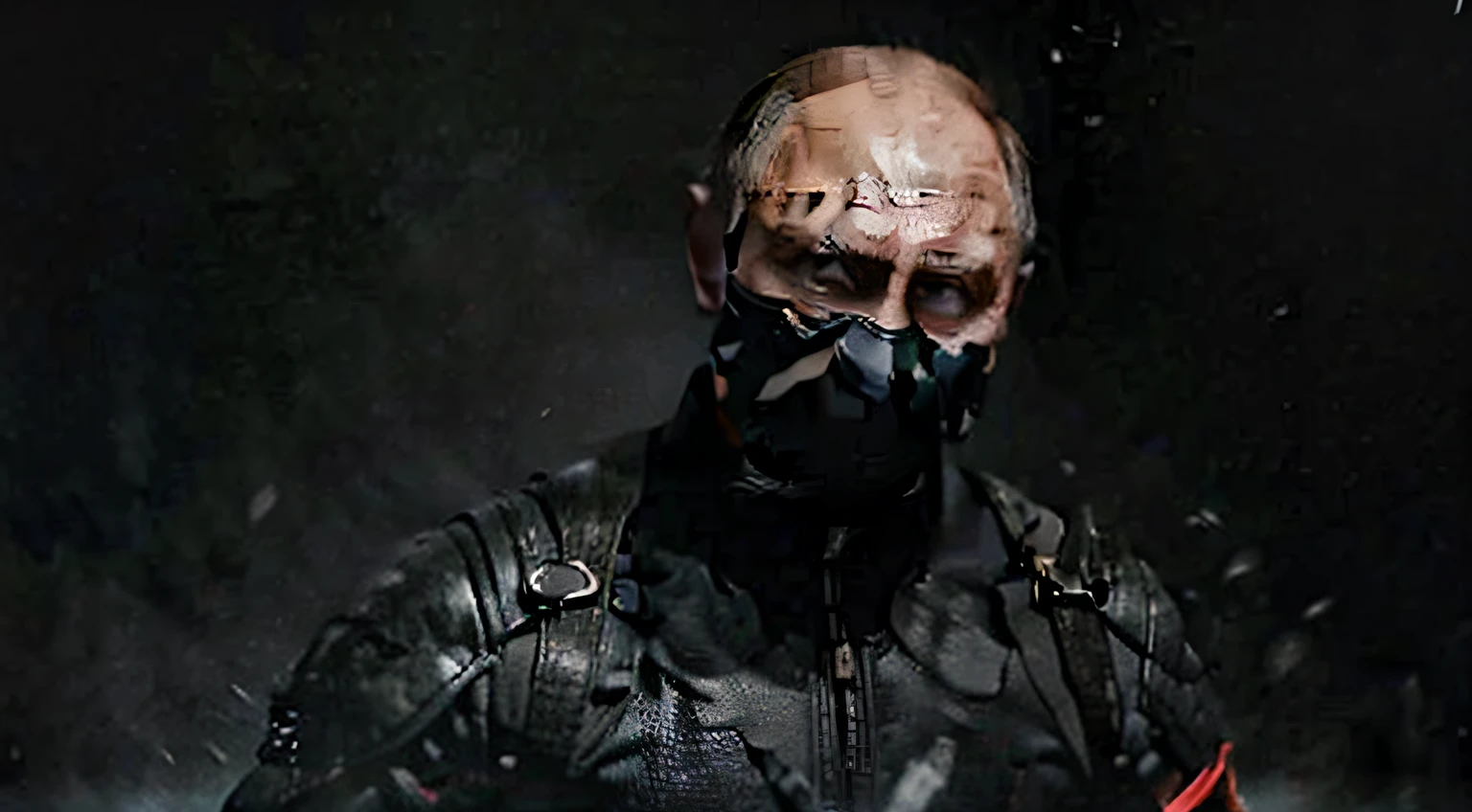 vladimir putin, ready to fight, mortal kombat scene fighter, hyperrealistic