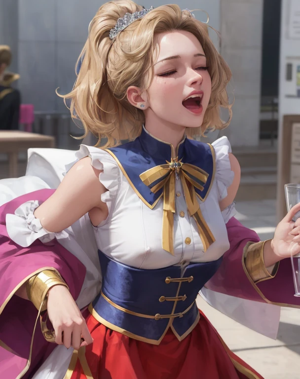 (masutepiece: 1.2, Best Quality), Realistic, (Real Image, Intricate details, depth of fields), Best Quality, masutepiece, Highly detailed, Semi-realistic, 1 girl, 20-year-old woman, With short golden hair, Left eye covered with hair, Blue eyes, King's clothes, blue robe, Body characteristics that are thin throughout the body01 SeaArt Bot Upscaling Default 2023/09/29 12:38:39 (realisitic、Photorealsitic:1.3)、(Cute 15 year old delicate beautiful girl:1.4)、One-length ponytail、(fullnude:1.5)、(Show me your breasts:1.8)、(Beautiful nipple:1.3 )、de pele branca、Slim West、(Hard sex:1.4)、(small tits)、flered skirt、Sleeveless sailor suit、Sailor suit、White sailor suit、Not only was she forced to drink a powerful aphrodisiac, but the aphrodisiac was evenly applied to her pussy, turning her entire body into an erogenous zone. Her whole body was dyed an abnormally deep red, and the inside of her pussy was glowing hot. Three penises were inside her pussy. The molester, who knows everything about a woman's weaknesses with his fingers, stirs her in all directions with his exquisite fingers, making her feel an intense pleasure that she has never felt before.、The molester continued to stir and give her such intense pleasure for over an hour using exquisite fingering with three fingers.、A wet pussy that looks like it's incontinent、Love juice overflowing and dripping down to the knees、A large erect clitoris that is exposed from the foreskin、Inverted nipples that are erect and asserting themselves、The whole body shines with a streak of sweat、She lost all her strength due to the pleasure and surrendered her body to the molester, and her consciousness became hazy, but she was screaming in joy and going crazy because of the immense pleasure that was being given to her.、She desperately endured unwanted pleasure due to the magnitude of the intense pleasure forcibly given by the caress of the molester that lasted for a long time, but finally she closed her eyes『Not anymore orgasm orgasm I'll go〜』A close-up of the expression on his face as he screams as he reaches a violent climax and becomes captivated by a very lewd and bewitching pleasure.、low angles、