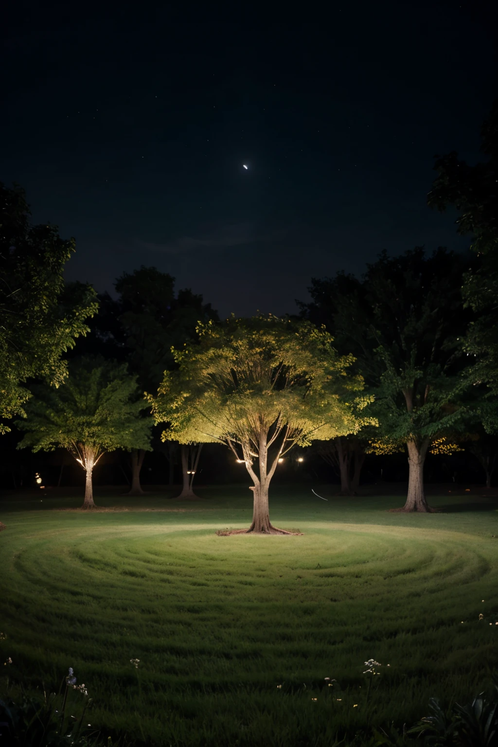 draw a whispering grove in the center of the image with the word offline visible