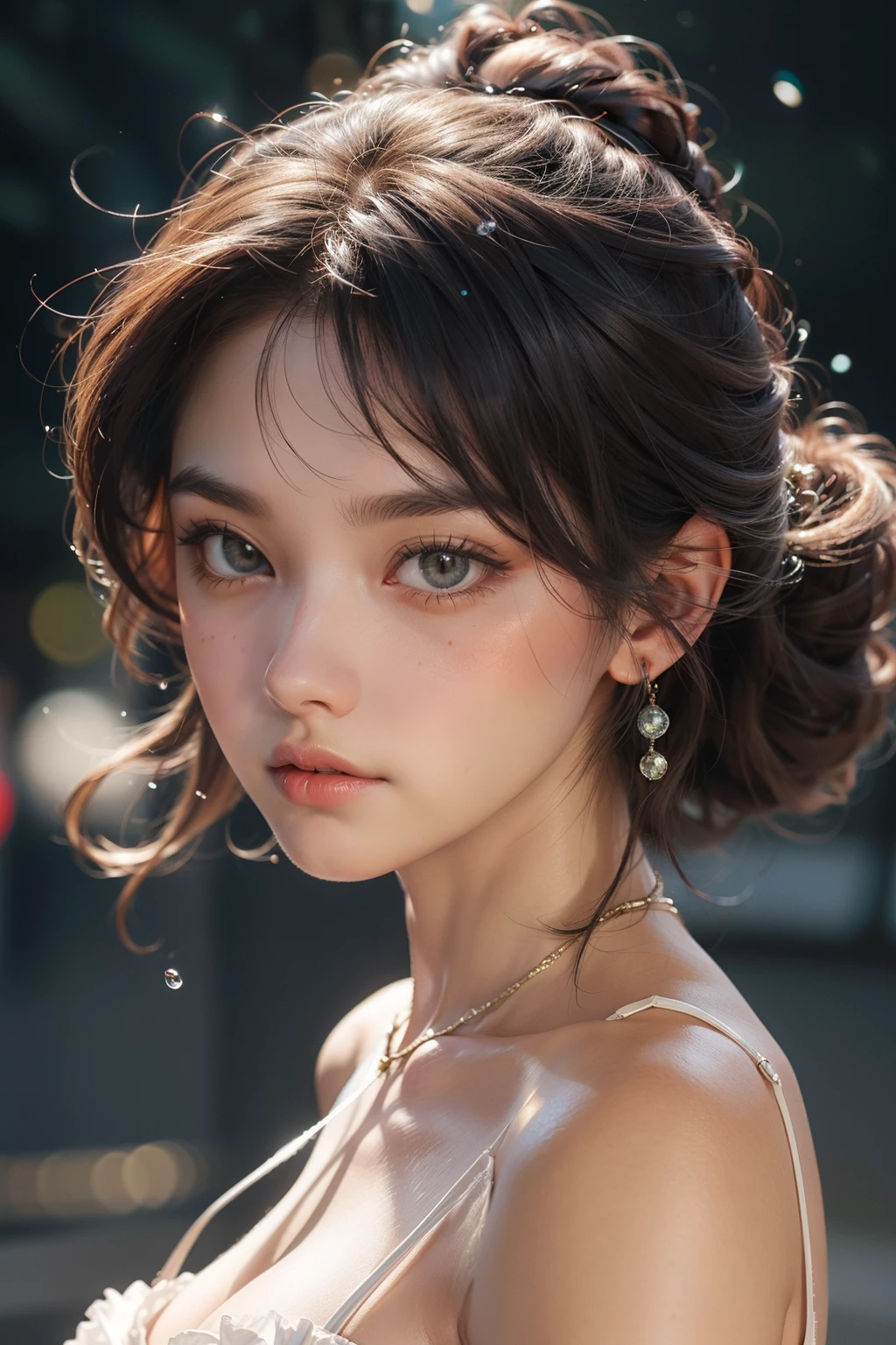 (best quality,highres,masterpiece:1.2),ultra-detailed,(realistic,photorealistic,photo-realistic:1.37),sharp focus,vivid colors,beautiful detailed eyes,beautiful detailed lips,longeyelashes,hair flowing in the wind,rosy cheeks,soft and smooth skin,natural-looking eyebrows,sparkling eyes with intricate details,subtle blush on the face,warm and inviting smile,detailed eyelashes with volume and length,sparkling highlights in the eyes,sunlit studio lighting,subtle atmospheric haze,delicate shadows on the face,impeccable skin texture,expressive facial features,life-like expressions,captivating gaze,pure joy and happiness radiating from the eyes and face, back lighting, (Tiny Japanese junior idol:1.2), slingshot swimsuit, (({Dynamic-angle | navel | Ass })), physically-based rendering, (whole Body proportions and all limbs are expressed in anatomical precision),