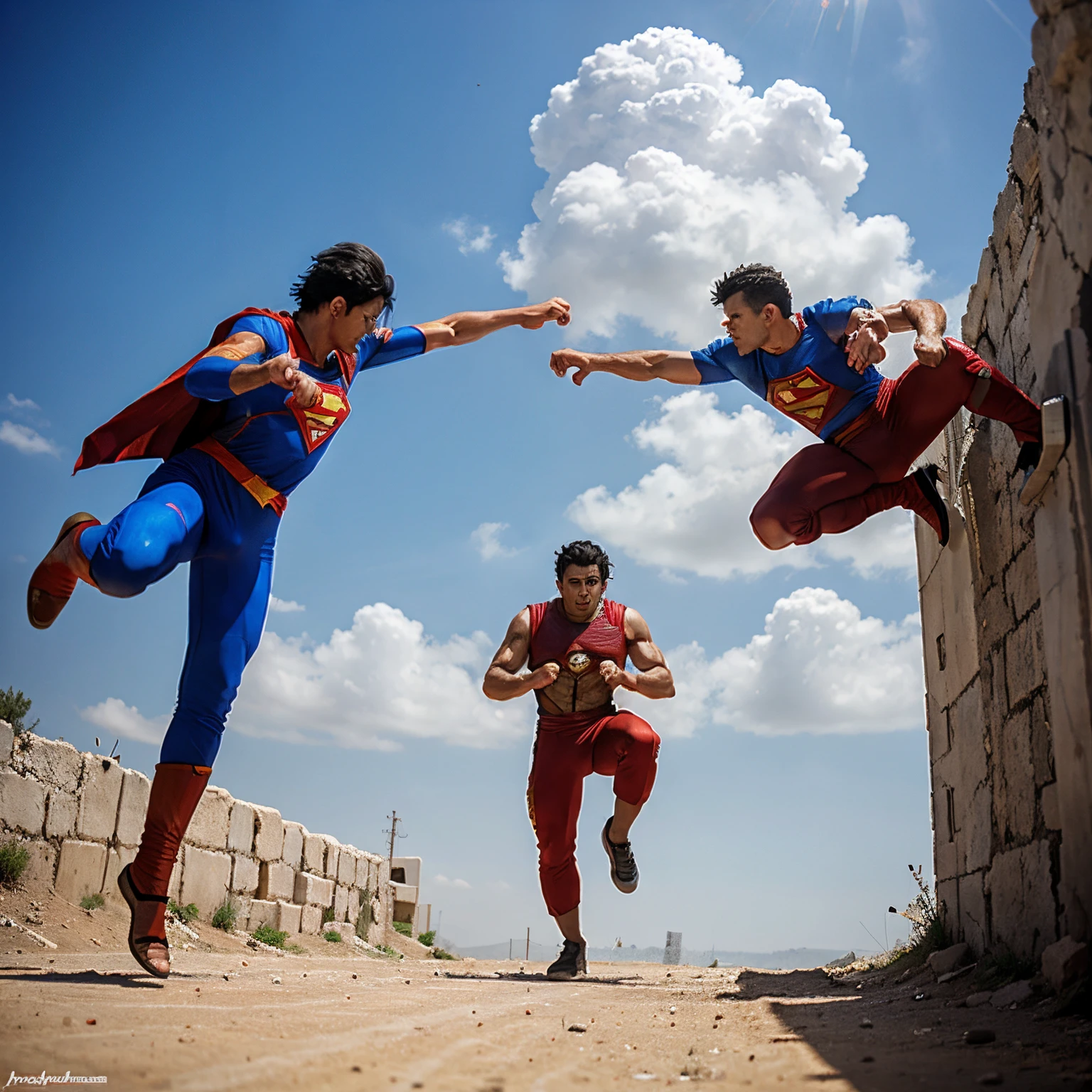Palestinian goku vs Israeli superman