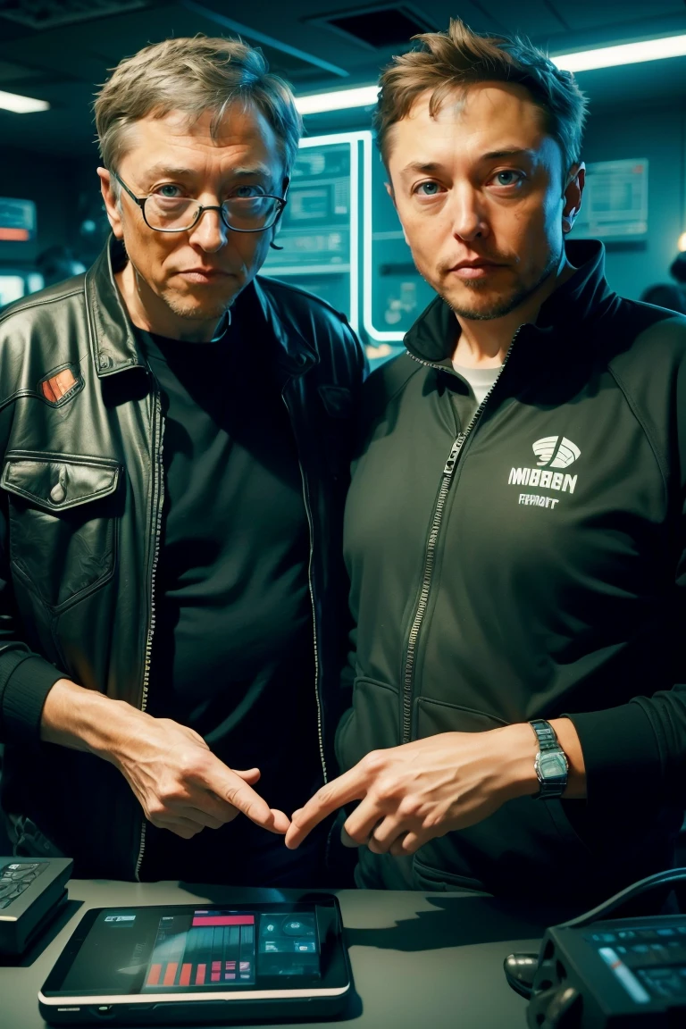 bill gates next to elon musk,
