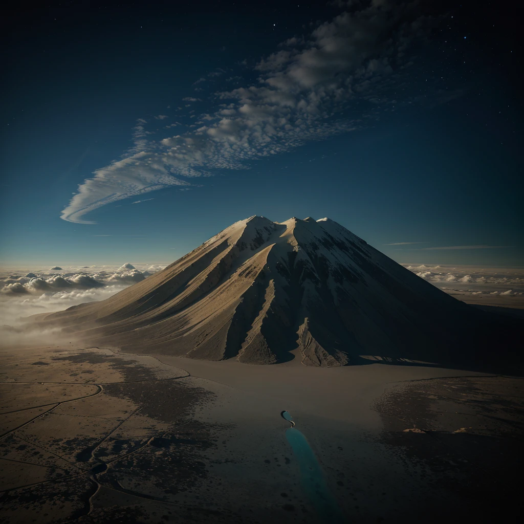 espace , nuages , planète mars avec de l'eau , Voie lactée , étoile , haute qualité , réaliste