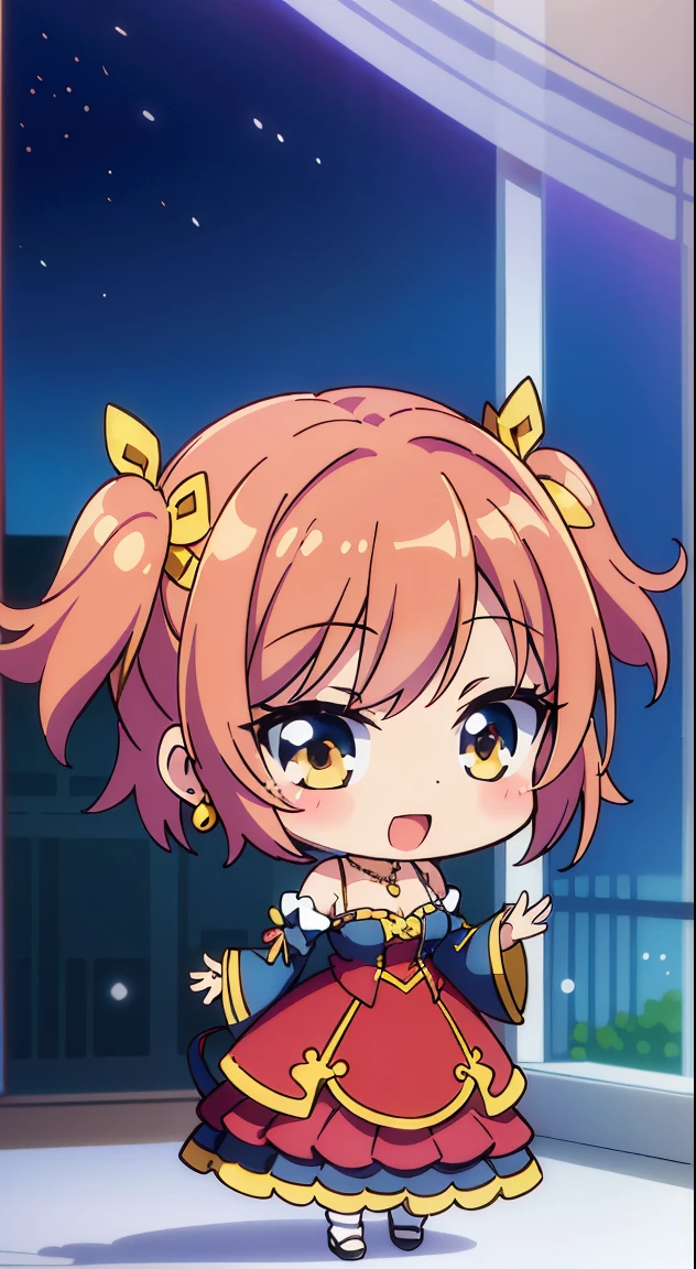 (masutepiece, Best Quality, Perfect Anatomy, High quality:1.4), nice hand, Perfect hands, Detailed beautiful hands, Large_filesize, fulcolor, hight resolution, symmetric, exceptional, Best aesthetic, newest, Anime, very beautiful detailed body,The hair,faces,The eye, (Chibi, Full body:1.6)

BREAK,



 1 beautiful girl, Solo,(Cute:1.5),(Chibi:0.8), (kawaii:1.5),(Lori:0.5), BREAK, (girl, Cute, Cheerful, Loli face, medium breasts:1.2),(Pink hair,disheveled short twin tails,tareme,Gold eyes:1.2),gleaming skin,Clear skin, cleavage of the breast,Beautiful , gleaming skin,Clear skin, Beautiful skin,( A smile:1.5),(best quality face),(Top quality glowing eyes), (Doya face,brave face:1.45),BREAK (Princess), (((Elegant))), (queen jewel crown:1.3)goddess like,Golden lingerie, (Red Princess Dresses,hoop long skirt:1.6),(princess fantasy jewelry dress, Layered sleeves,Jewelry Necklaces,Ruby Earrings:1.5),slutty makeup,BREAK,(morning), inside in room,Gothic bedroom, a canopy bed,huge window,naked girl poster,coke,on  back, tusk, Open mouth, Looking away,depth of fields,

 BREAK,wakame,wakame,wakame,(Cowboy Shot:1.4), 

BREAK,(Blurry background:1.3),(absurderes, hight resolution, Super Detail Art),cel shading,Clear Color, Lonely optical effect, Beautiful pictures, Bright glow, mystic atmosphere,(Close-up of girl:1.1), Mystical light particle effect,manga influence, clean line drawings,