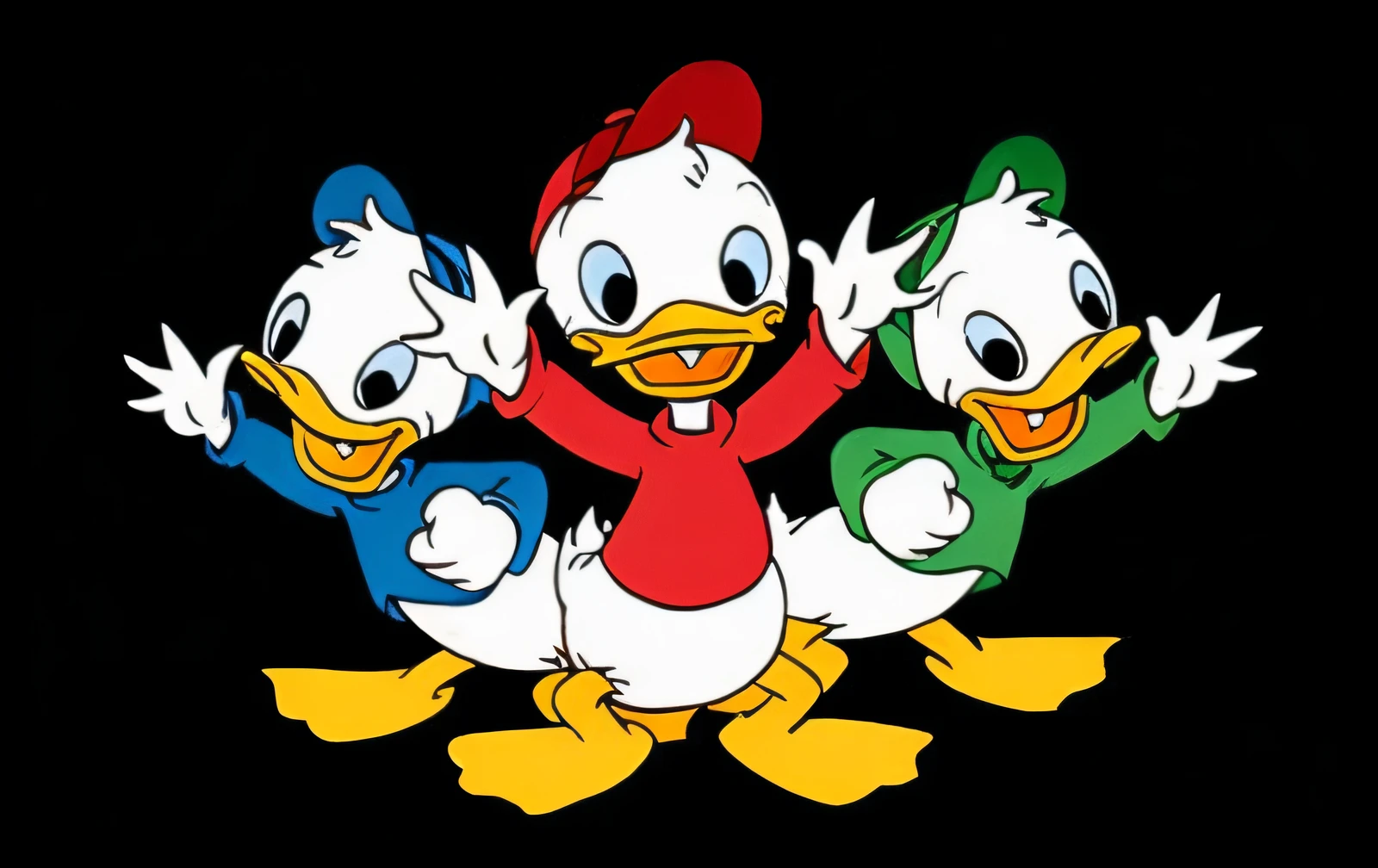 three cartoon ducks are standing together in a circle, donald duck, inspired by Carl Barks, by Carl Barks, loony tunes style, ducks, donald duck in real life, disney cartoon, daffy duck, inspired by Jacob Duck, kathy zyduck, loony toons style, ( land ), by Walt Disney, duck shoes, duck, disney!!