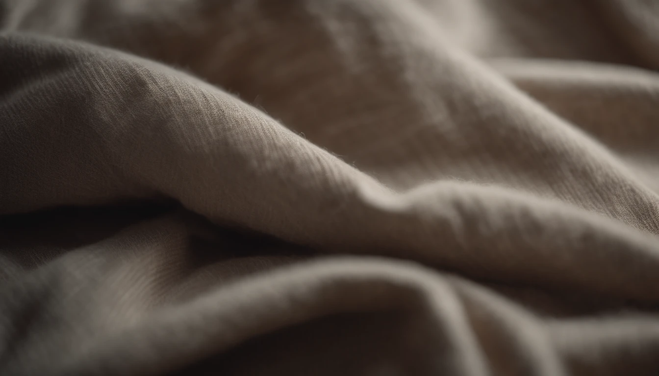 Capture an image of a soft, abstract textile or fabric, showcasing its gentle textures and muted color palette as a soft and cozy background