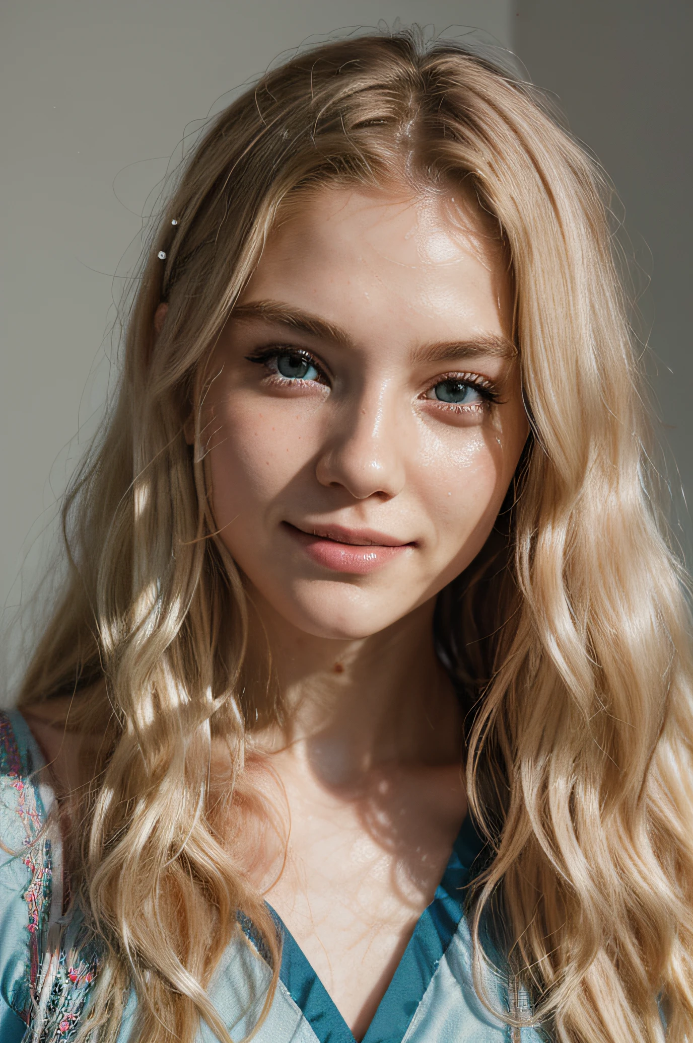Photo of a 20-year-old Irish girl, raw, Beautiful woman, (Long wavy blonde hair), ((Full Picture)), ((Detailed face)), ((detailed facial features)), (finely detailed skin), pale skin, Beach、Cosplaying You from SpyXfamily anime、A sexy(cold color), moist, moist, Reflectors, (masutepiece) (perfectly proportions)(photos realistic)(Best Quality) (Detailed) photographed in a Canon EOS R5, 50mm Lens, F/2.8, nffsw, (Grinning) (Wallpaper) (Cinematic lighting) (Dramatic Lighting) (foco nítido) (Convoluted) Fashion, From above