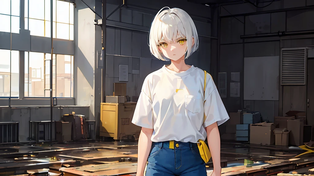White plain shirt、totally white