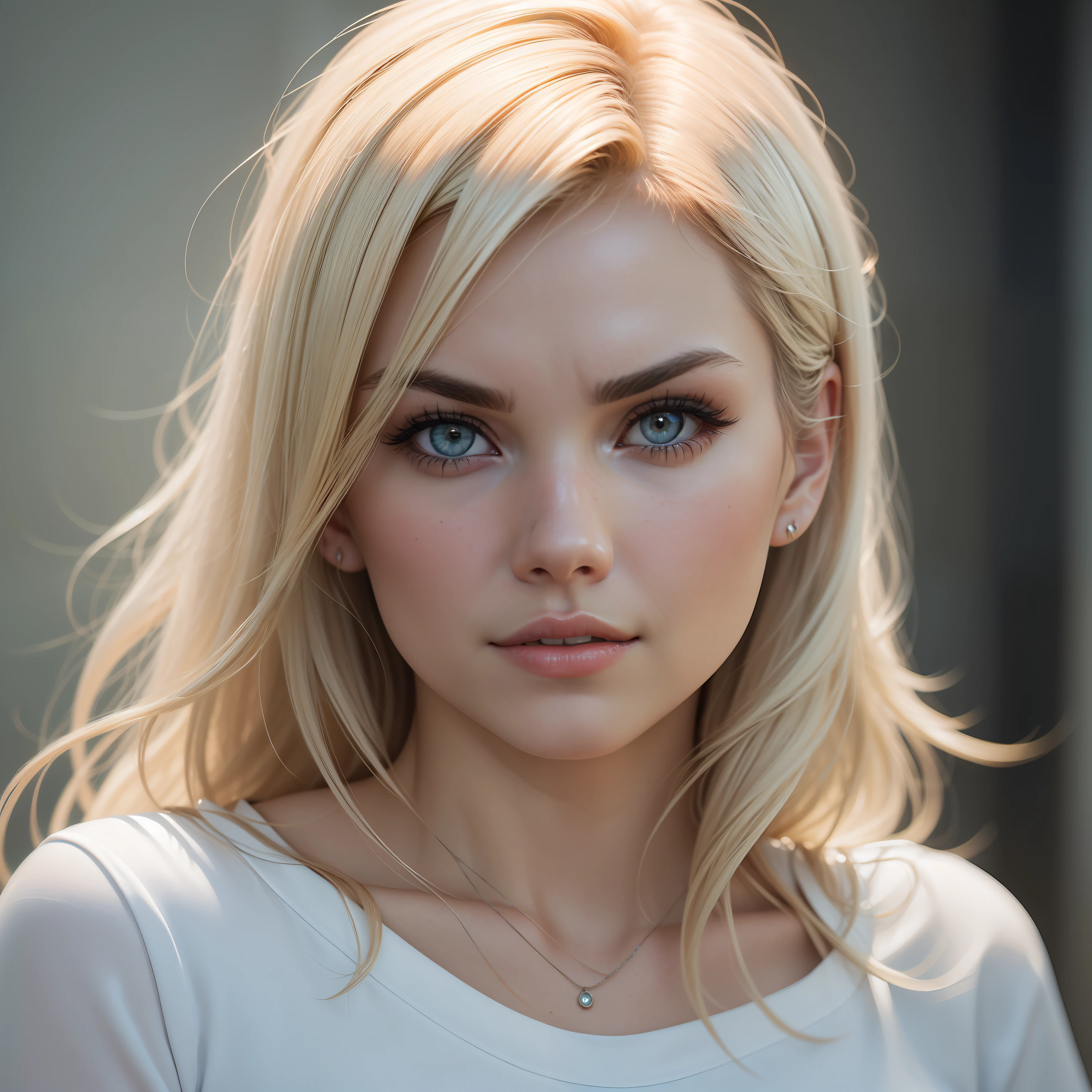 ((Elisha Cuthbert)), dressed, (photorealistic:1.4), (hyperrealistic:1.4), (realistic:1.3), (more uniform lighting: 1.05), (improvement of cinematic lighting quality: 0.9), 32K, 1girl, 20yo girl, realistic lighting, backlight, light on face, raytrace, (brightening light: 1.2), (increase quality: 1.4), (best quality real texture skin: 1.4), finely detailed eyes, finely detailed face, fine quality eyes, (tired and sleepy and satisfied:0, 0), Close-up of the face, T-shirts, (Increase the mood of the body line: 1.1), (Increase the beauty of the skin texture: 1.1)