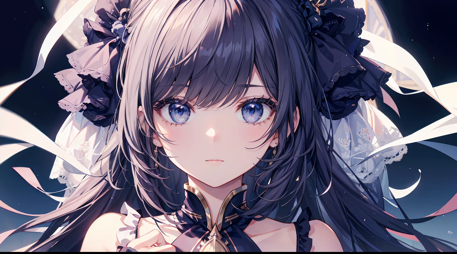 a 1girl, 8K quality, Best Quality, hairlong, a beautiful background, 1920x1080 resolution, beatiful face