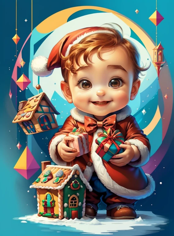 ) ((((cute baby santa claus smiling with gingerbread house and presents) ((Mikey)) - Criador: Walt Disney2023) ), ,, ( Walt Disney acolchoamento ,multidimensional geometric wall PORTRAIT, arte, Chibi,
Yang08k, lindo, Colouring,Rose
Primary works, qualidade superior, melhor qualidade, Arte Oficial, Beautiful and Aesthetic,)) ), ,, Walt Disney acolchoamento ,multidimensional geometric wall PORTRAIT, arte, Chibi,
Yang08k, lindo, (Colouring, rosa), amarelo ,azul ,vermelho e branco)
Primary works, qualidade superior, melhor qualidade, Arte Oficial, Beautiful and Aesthetic,