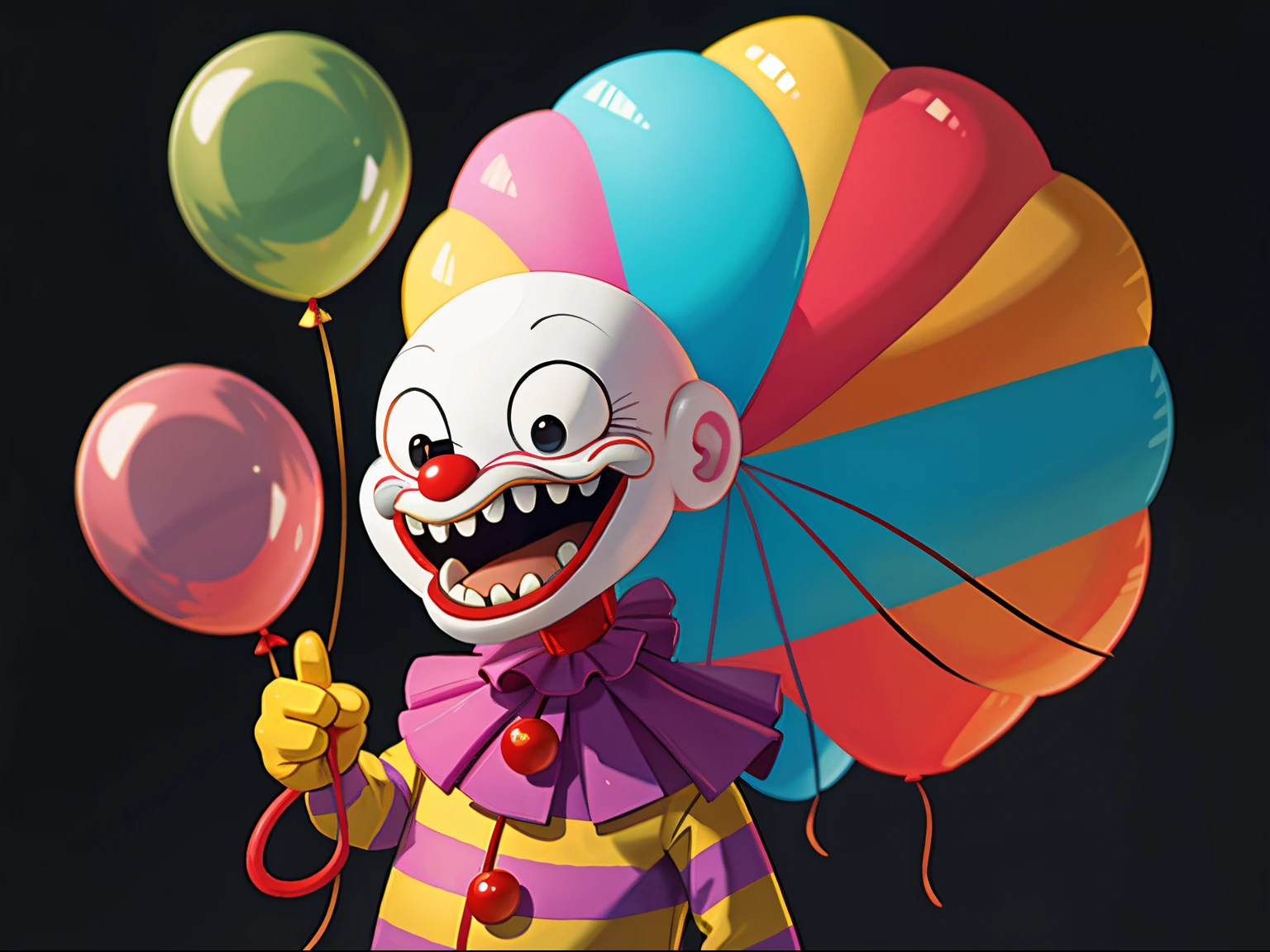 Balloon animal made by deranged clown