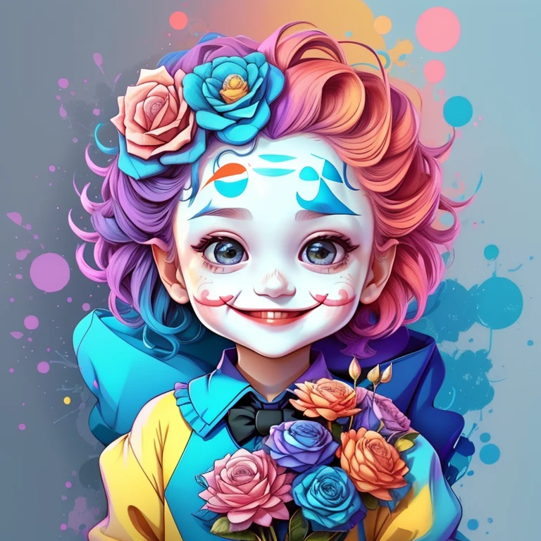 ) ((cute baby joker smiling with flowers) ((Mikey)) - Criador: Walt Disney2023) ), ,, ( Walt Disney acolchoamento ,multidimensional geometric wall PORTRAIT, arte, Chibi,
Yang08k, lindo, Colouring,Rose
Primary works, qualidade superior, melhor qualidade, Arte Oficial, Beautiful and Aesthetic,)) ), ,,  Walt Disney acolchoamento ,multidimensional geometric wall PORTRAIT, arte, Chibi,
Yang08k, lindo, (Colouring, rosa), amarelo ,azul ,vermelho e branco)
Primary works, qualidade superior, melhor qualidade, Arte Oficial, Beautiful and Aesthetic,