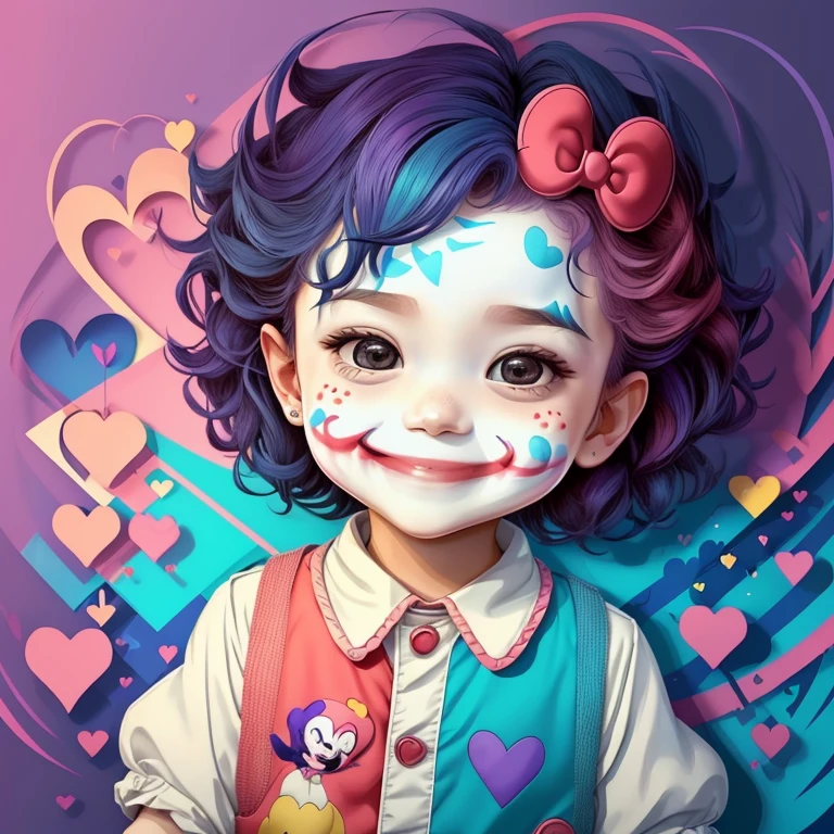 ) ((cute baby joker smiling with hearts) ((Mikey)) - Criador: Walt Disney2023) ), ,, ( Walt Disney acolchoamento ,multidimensional geometric wall PORTRAIT, arte, Chibi,
Yang08k, lindo, Colouring,Rose
Primary works, qualidade superior, melhor qualidade, Arte Oficial, Beautiful and Aesthetic,)) ), ,, Walt Disney acolchoamento ,multidimensional geometric wall PORTRAIT, arte, Chibi,
Yang08k, lindo, (Colouring, rosa), amarelo ,azul ,vermelho e branco)
Primary works, qualidade superior, melhor qualidade, Arte Oficial, Beautiful and Aesthetic,