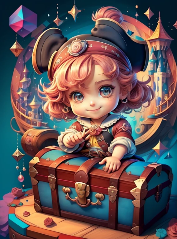 ) ((cute baby pirate smiling with a treasure trunk) ((Mikey)) - Criador: Walt Disney2023) ), ,, ( Walt Disney acolchoamento ,multidimensional geometric wall PORTRAIT, arte, Chibi,
Yang08k, lindo, Colouring,Rose
Primary works, qualidade superior, melhor qualidade, Arte Oficial, Beautiful and Aesthetic,)) ), ,, Walt Disney acolchoamento ,multidimensional geometric wall PORTRAIT, arte, Chibi,
Yang08k, lindo, (Colouring, rosa), amarelo ,azul ,vermelho e branco)
Primary works, qualidade superior, melhor qualidade, Arte Oficial, Beautiful and Aesthetic,