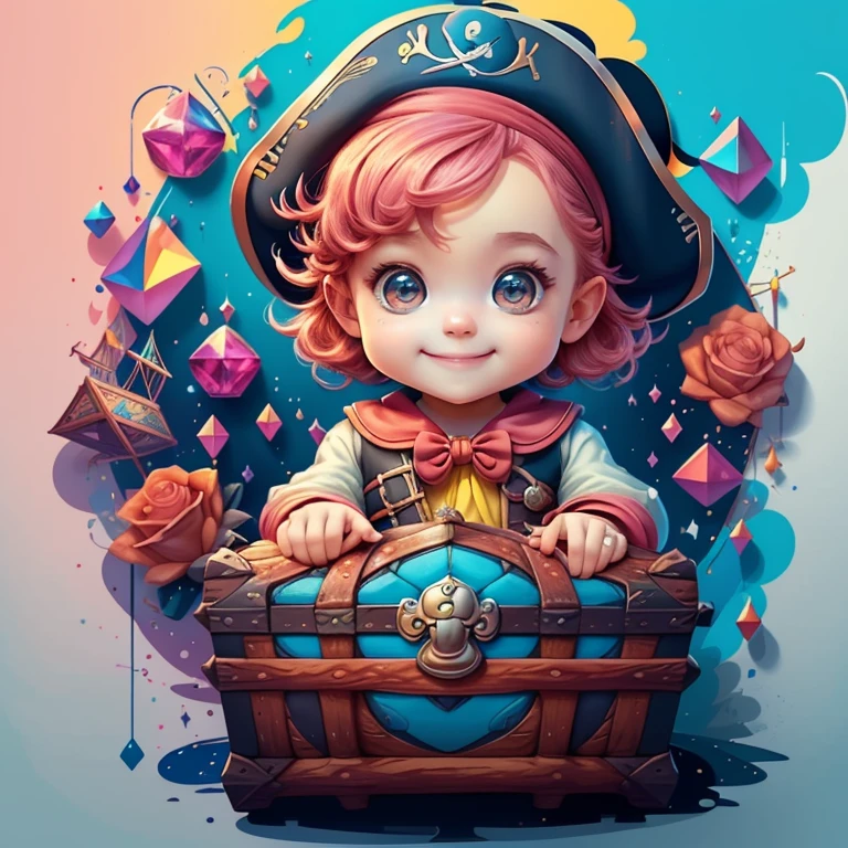 ) ((cute baby pirate smiling with a treasure trunk) ((Mikey)) - Criador: Walt Disney2023) ), ,, ( Walt Disney acolchoamento ,multidimensional geometric wall PORTRAIT, arte, Chibi,
Yang08k, lindo, Colouring,Rose
Primary works, qualidade superior, melhor qualidade, Arte Oficial, Beautiful and Aesthetic,)) ), ,, Walt Disney acolchoamento ,multidimensional geometric wall PORTRAIT, arte, Chibi,
Yang08k, lindo, (Colouring, rosa), amarelo ,azul ,vermelho e branco)
Primary works, qualidade superior, melhor qualidade, Arte Oficial, Beautiful and Aesthetic,
